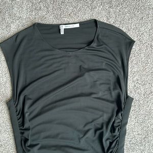 Derek Lam black ruched cocktail dress. Size 6